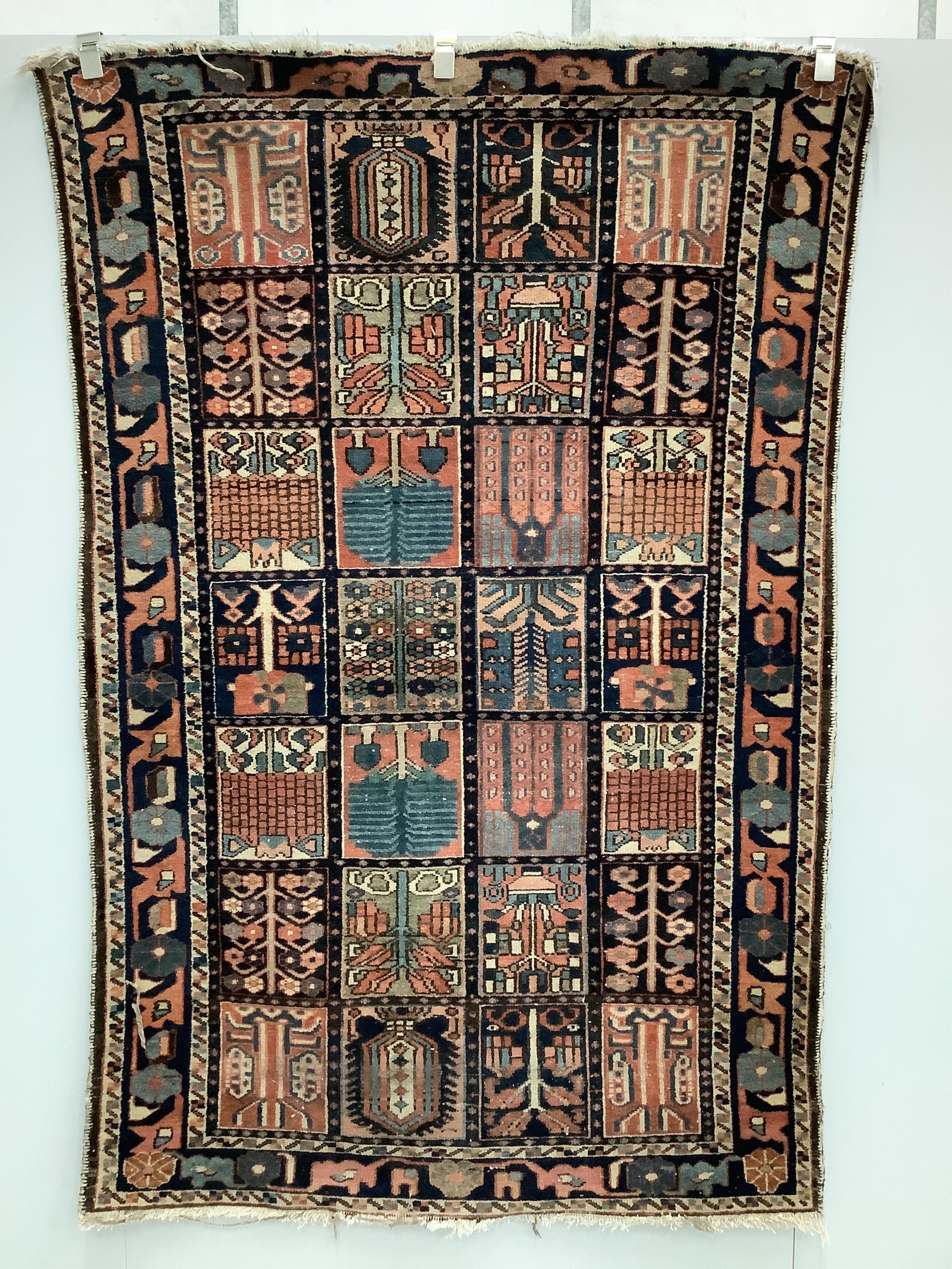 A Baktiari multi-coloured rug, 200 x 130cm